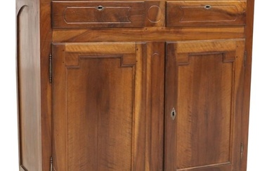 FRENCH PROVINCIAL WALNUT SIDEBOARD OR SERVER, 19TH C.