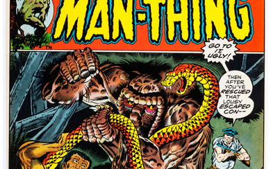 Fear #12 Man-Thing Printer's Cover Proof (Marvel, 1973). This...