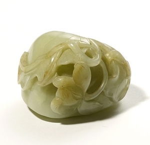 Fleur de lotus Chine c. 19° siècle Jade/Néphrite…
