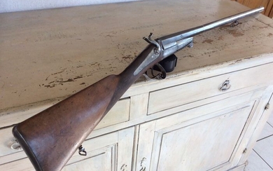 France - 19th Century - Mid to Late - Manufacture de Saint Etienne - mono-canon lourd - système à clé Beringer - Pinfire (Lefaucheux) - Rifle - 12 ga