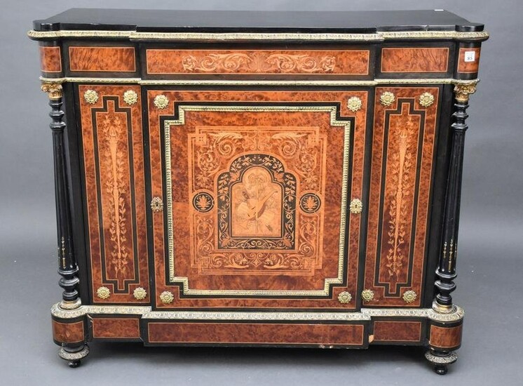 French Empire Sideboard with Marquetry Musical Motif