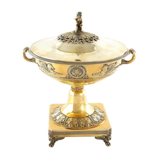 *French Empire silver-gilt soupière, from the Borghese service by Martin-Guillaume Biennais