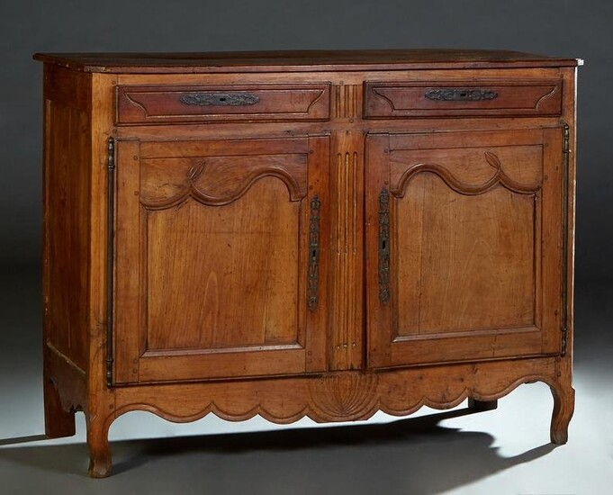 French Provincial Louis XV Style Carved Cherry