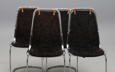 GASTONE RINALDI. A set of four Italian chairs, later part of the 20th century.