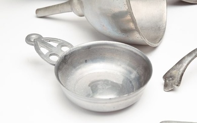 GROUP OF AMERICAN AND EUROPEAN PEWTER.