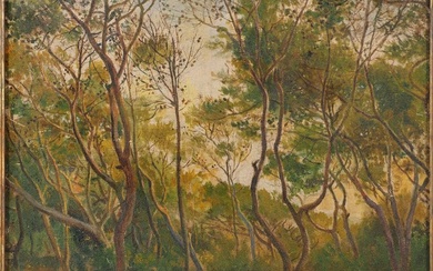 Georges Antoine Rochegrosse (1859-1938) - Forêt en printemps