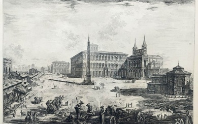 Giovanni Battista Piranesi (1720-1778) - Veduta della Piazza, e Basilica di S. Giovanni in Laterano
