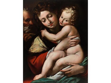 Giulio Cesare Procaccini, 1574 Bologna – 1625 Mailand, DIE HEILIGE FAMILIE