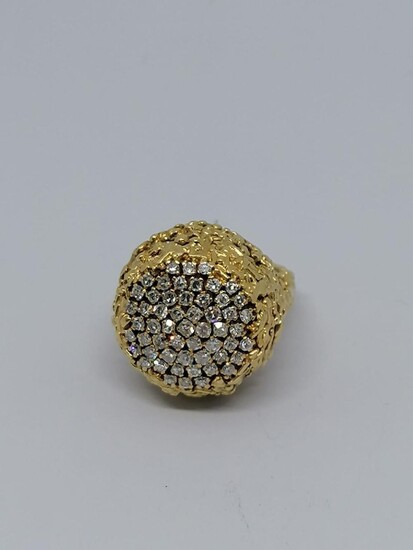 Gold diamond ring Circa 1950