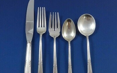 Greenbrier by Gorham Sterling Silver Flatware Set For 12 Service 68 Pieces