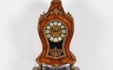 Italian Louis XV Style Ormolu Mounted Marquetry Bracket Clock, 20th century