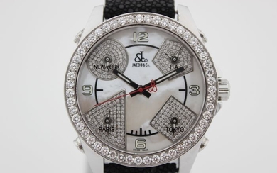 Jacob & Co. - Five Time Zones - Mother-of-Pearl and Diamond Dial - S5607 - Men - 2011-present