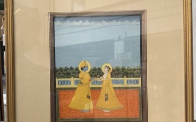 Jaipur, XIXe siècle Miniature Indienne. 22 x 18 cm.