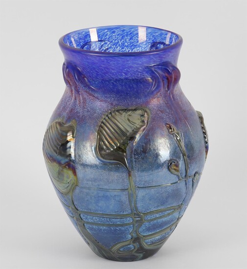 Jean Claude Novaro, a large art glass vase of baluster form
