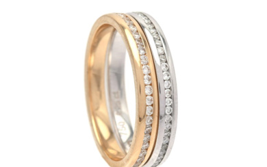 Jewellery Eternity ring FULL ETERNITY RINGS, 2 pcs, 18K gold/whi...