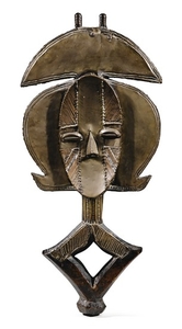 KOTA RELIQUARY FIGURE, GABON, Figure de reliquaire, Kota, Gabon