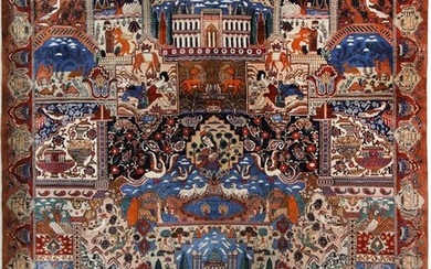 Kashmar Dorf History Neuwertig Hochland Wolle Fein - Carpet - 380 cm - 310 cm