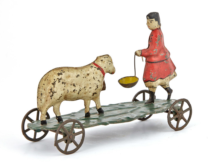Lamb and Figure Tin Toys