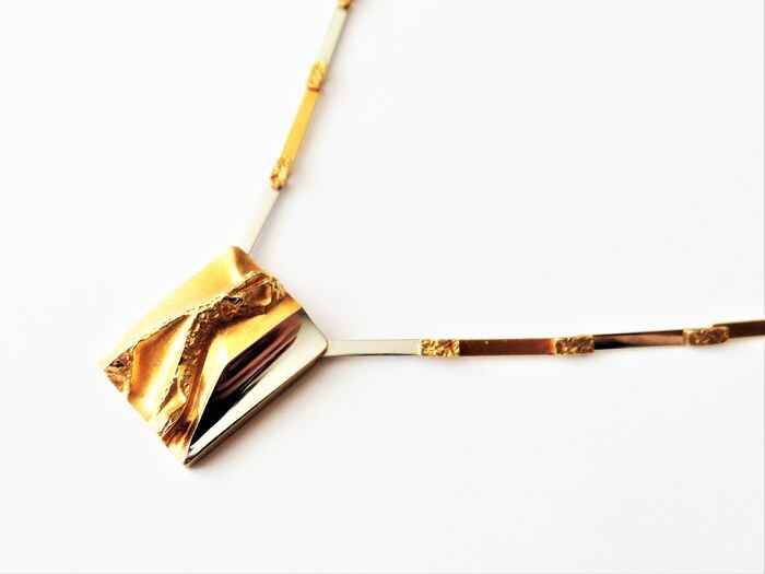Lapponia - Björn Weckström - 14 kt. White gold, Yellow gold - Necklace / necklace