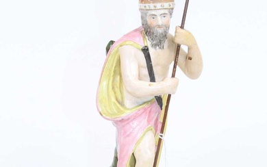 Lot details A 19th century Staffordshire pearlware figure of Neptune,...