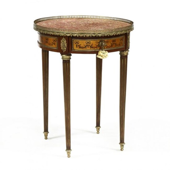 Louis XVI Style Marble Top Table