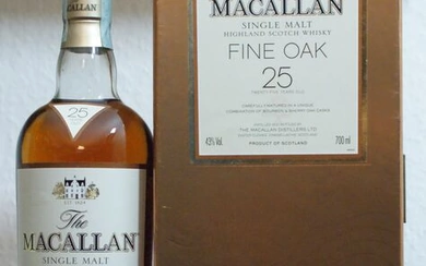 Macallan 25 years old Fine Oak - Original bottling - 700ml