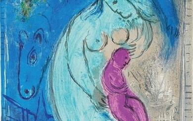 Marc Chagall - Quai de fleurs 1954