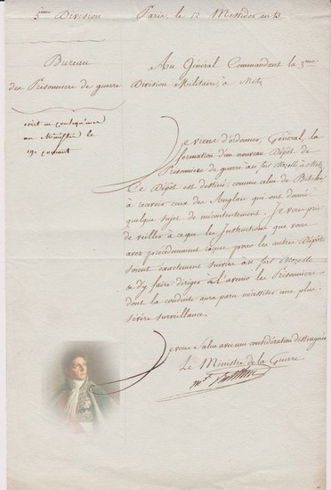 Maréchal Berthier - Lettre Signée - 1805
