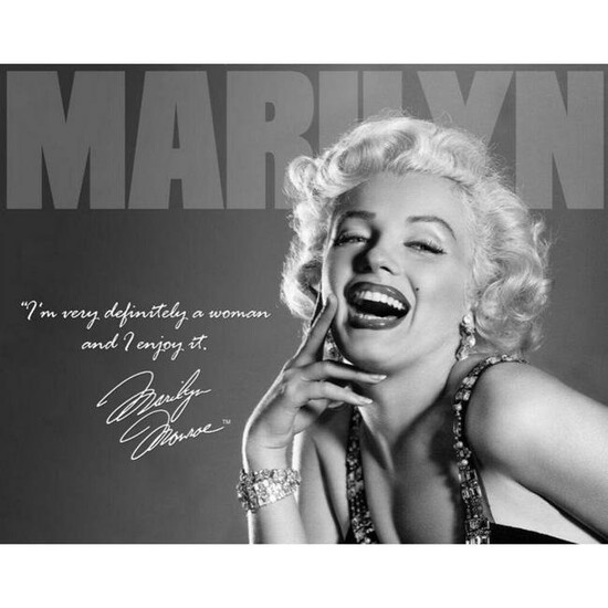 Marilyn Monroe Metal Pub Bar Sign