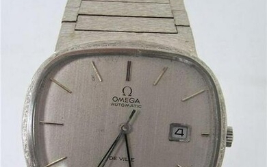 Mens Solid 18k White OMEGA De VILLE Automatic Watch Ref