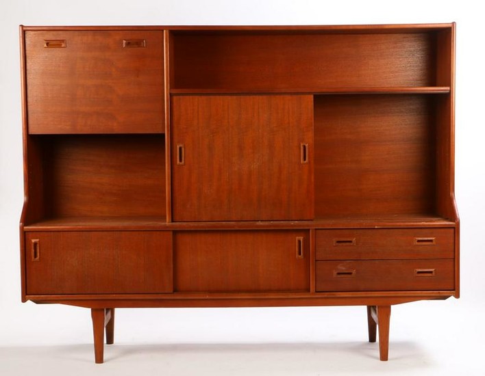 Mid 20th Century teak cabinet, with fall front drinks