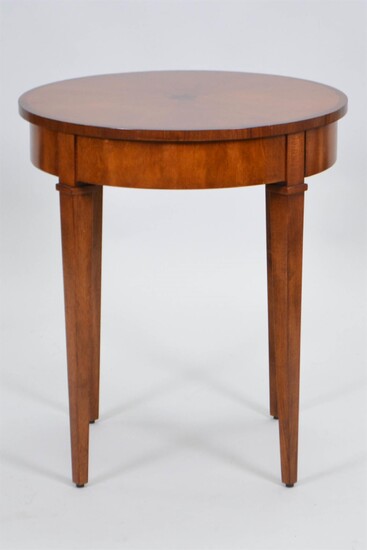 NEOCLASSICAL STYLE INLAID FRUITWOOD SIDE TABLE