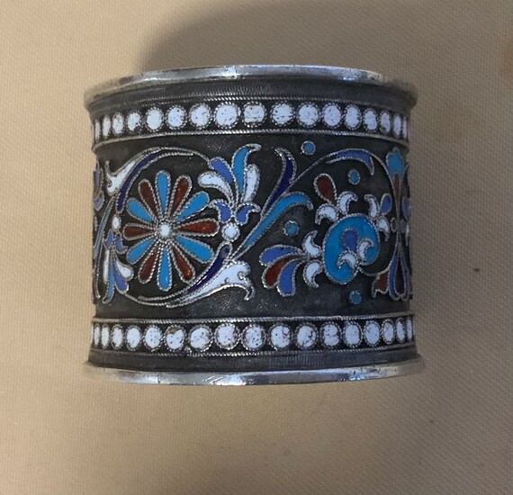 Napkin Ring (1) - .875 (84 Zolotniki) silver - Russia - Late 19th century
