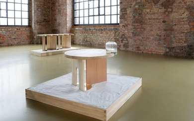 Nelli Szabó - Coffee table, Furniture, Sculpture, Vase - The Passage of Time series / Clepsydra Table