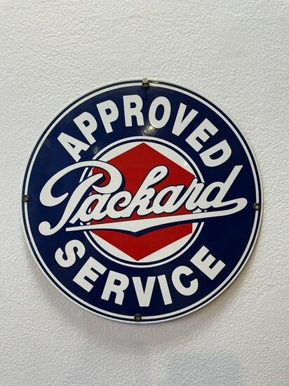 Packard Advertising Enamel Sign