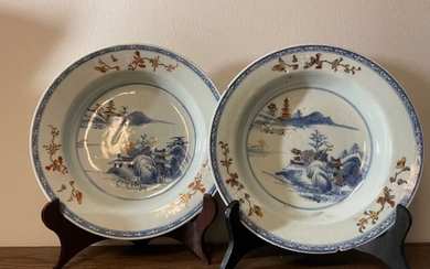 Plates (2) - Porcelain - China - Kangxi (1662-1722)