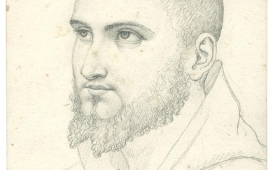 Porträt eines jungen Mönchs, Brustbild nach links.