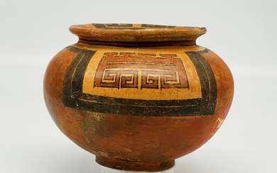 Pre-columbian, Mayan, Polychrome Pottery Bowl