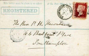 QV TO KGVI REGISTERED ENVELOPE USAGES INC. VERY RARE 1st-TYP...