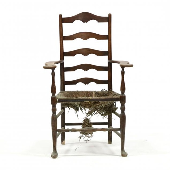 Queen Anne Ladder Back Arm Chair