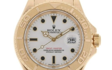 ROLEX Rolex Yacht Master 16628 Men's YG Watch Self-winding White Dial