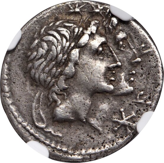 ROMAN REPUBLIC. Mn. Fonteius. AR Denarius, Rome Mint, 108-107 B.C. NGC Ch VF.