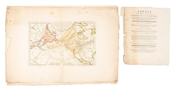Rare maps of northwest America & northeast Asia