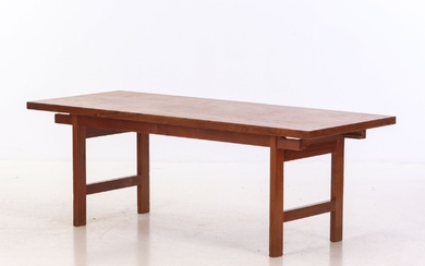 Rectangular teak coffee table, 1960s