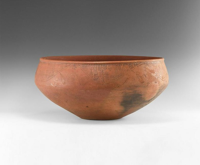Red Burnished Pottery Bowl