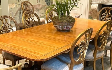 Regency Style Mahogany Dining Table