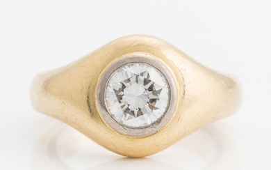 Ring with brilliant-cut diamond, approx. 1.20 ct