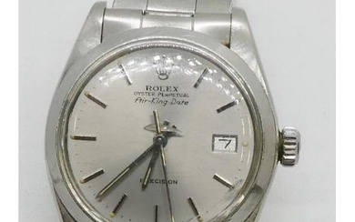Rolex - A stainless steel automatic wristwatch with date and...