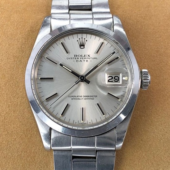 Rolex - Date Oyster Perpetual, Silver Dial - 1500 - Unisex - 1970-1979