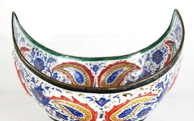 Russian-Style Enameled Bowl
